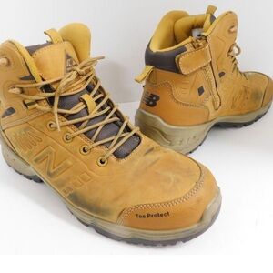 NEW BALANCE Contour Zip Sided Safety Boot Wheat Tan size 11